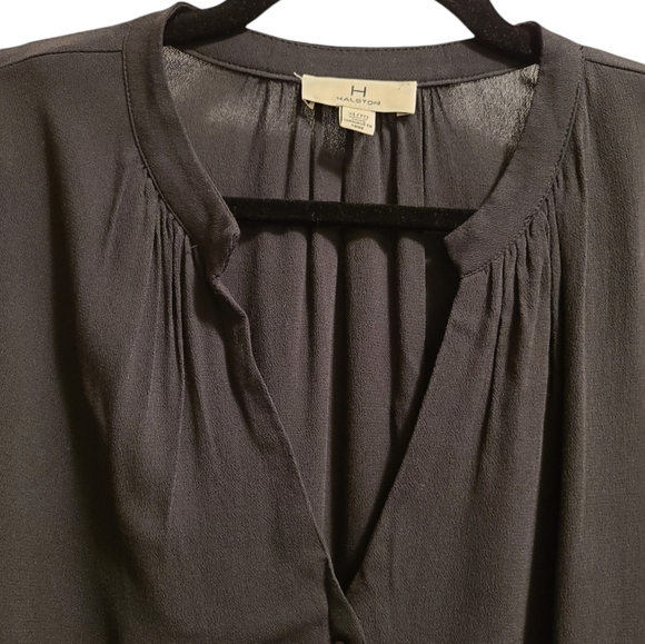 Halston button-up short-sleeve shirt dress XL - Picture 3 of 6